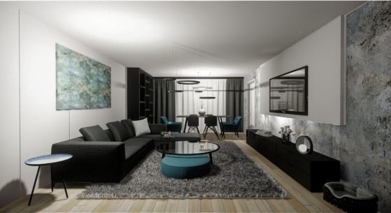 Dnevni boravak + trpezarija/ open space
