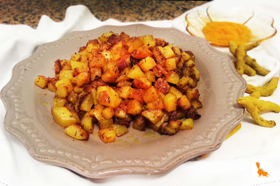 Patate aglio & curcuma
