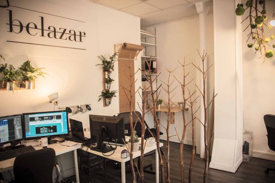 Décoration de l'agence Belazar, 1ère version.