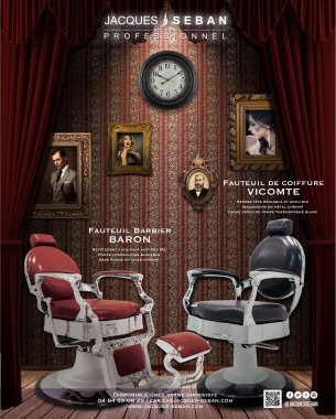 Publicité Fauteuil de coiffure/barbier