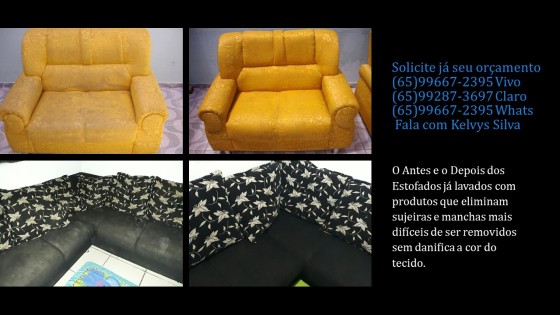 Antes e depois da lavagem.Serviço garantido e cliente sastifeito