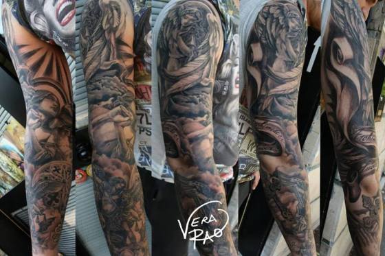 braccio angeli tattoo