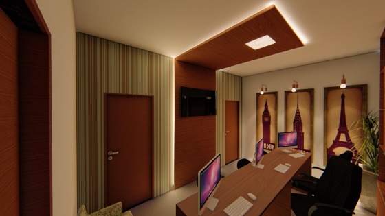 Projeto de interiores para um escritório