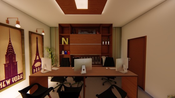 Projeto de interiores para um escritório
