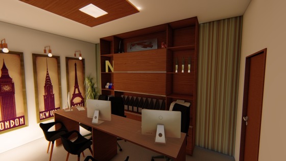 Projeto de Interiores para um escritório