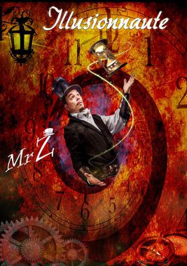"Illusionnaute" : Un spectacle de magie et de mentalisme.
Un explorateur temporel va vous faire vivre une aventure magique et drôle....