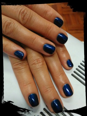 Verniz de Gel - Marca Andreia - Azul petróleo.