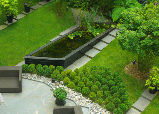 Aménagement d'un jardin contemporain