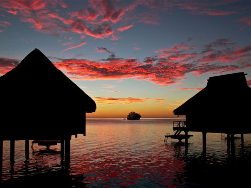 Atardecer en Bora Bora