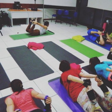 Foto de una de las clases en las oficinas de la Autopista Central.
