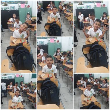 Llevando a esta ternurita al colegio