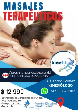 Masajes terapéuticos 