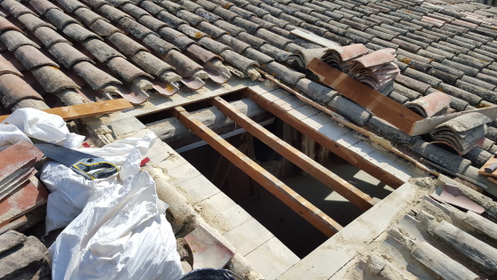 preparation du chevettre pour la pose de velux 114/118