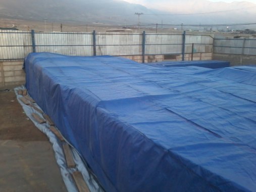 carpa protección humedad de 50 x 70 mt.