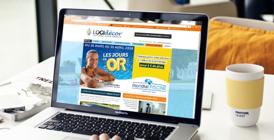 Réalisation de l'identité graphique et du site internet LOGIDECOR