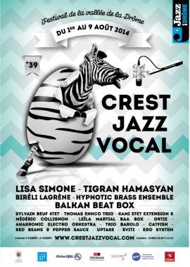 Affiche et programmation du Crest Jazz Vocal 2014