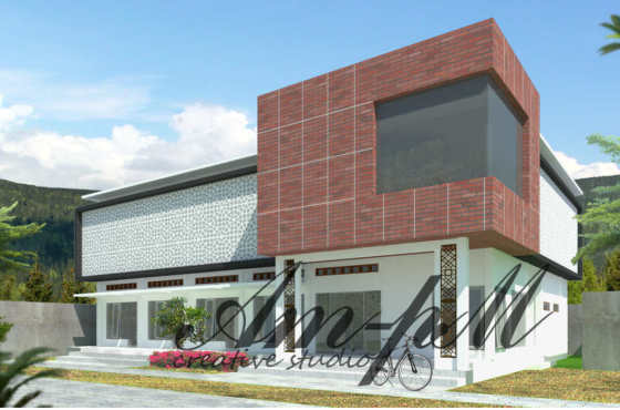Desain fasilitas pelatihan bekam Brenggolo