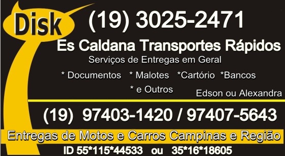 SOMOS UMA EMPRESA DE CAMPINAS TRABALHAMOS COM ENTREGAS RAPIDA COM MOTO FAZEMOS CAMPINAS E REWGIÃO E TODA SÃO PAULO