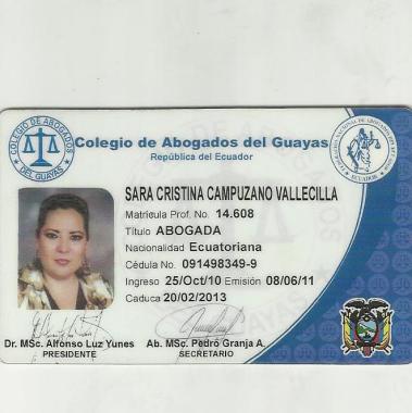 Abogada Sara Campuzano 