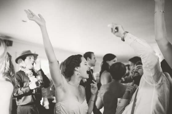 Dance floor of Heather & Rob's Wedding