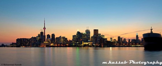 Toronto Skyline Dunring Sunset