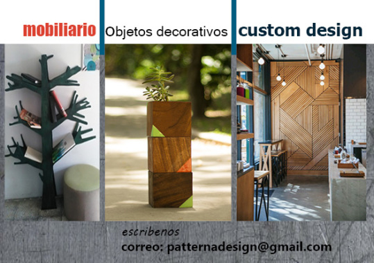 diseño y fabricación de mobiliario y objetos