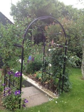 A garden arch makes a great garden enhancing feature