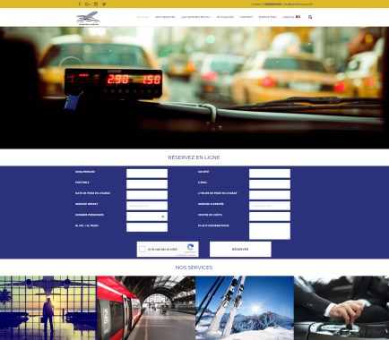 Développement de site type vitrine avec un formulaire de réservation 