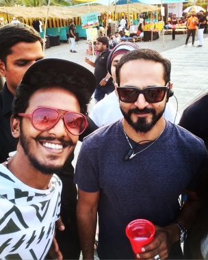 With Nikhil Chinnapa