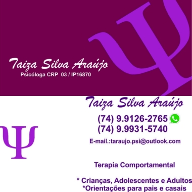 Taiza Silva Araújo-Psicóloga