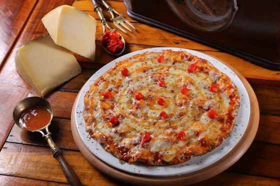 Pizza Damasco com Brie