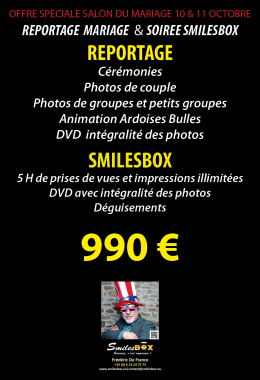 Offre Spéciale  pour toute réservation avant 31/12/2017