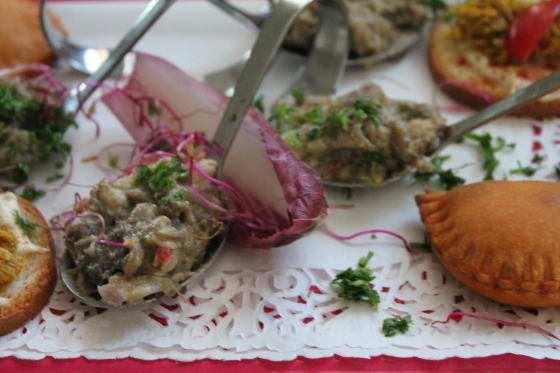 Caviar d'aubergine au fruit de la passion