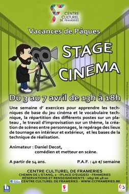 stage de jeu cinéma