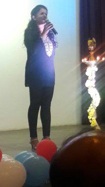 Chief guest and speaker at a function.