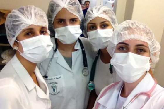 Equipe cirúrgica do projeto de Castração FAMEV-UFU 2016