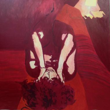 Peinture acrylique format 1m20 sur 1m 20