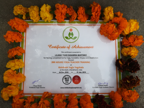certificacion  Yoga Teacher Training India 2019