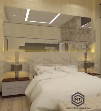 Guest bedroom background bed