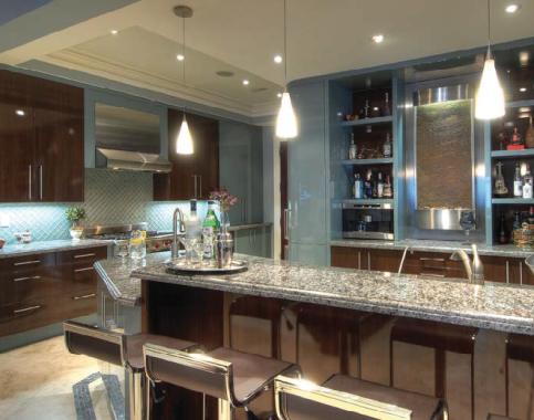 Modern masculine kitchen