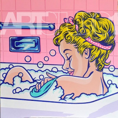Bubbles Original acrilyc paint on Canvas