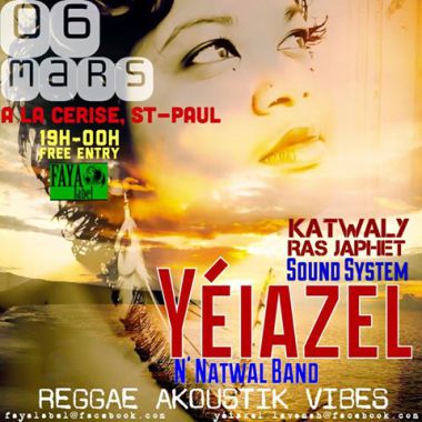 YEIAZEL and Natwal Band en concert le 6 MARS 2015 à St Paul