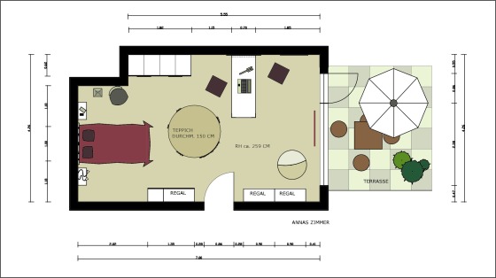 Grundriss Kinderzimmer
