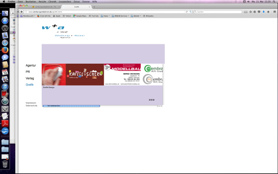 Website und Arbeiten