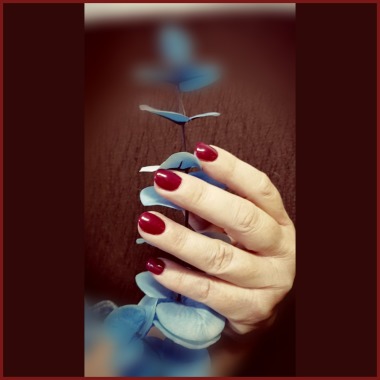 Manicura Semipermanente color Cereza