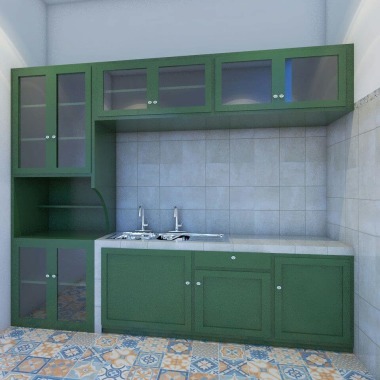 Desain 3D Kitchen Set Jakarta