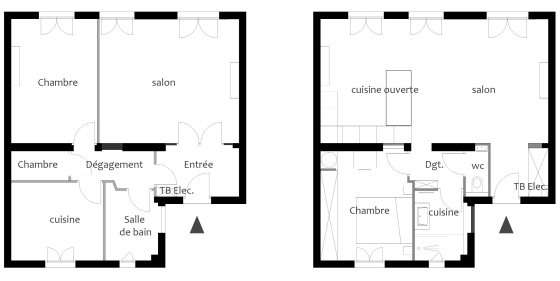 Optimisation, réaménagement d'un appartement à Paris 14, rue Daguerre
