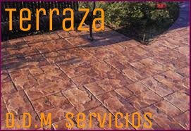 Terraza con Concreto estampado