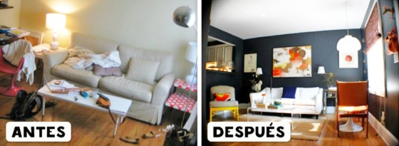 Decoración: $60 x m2
-Limpieza del espacio
-Re ubicación de mobiliario
-Accesorios de decoración
-Pintura en paredes