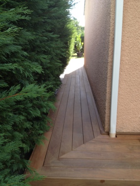 Terrasse en IPE pose sans vis apparente